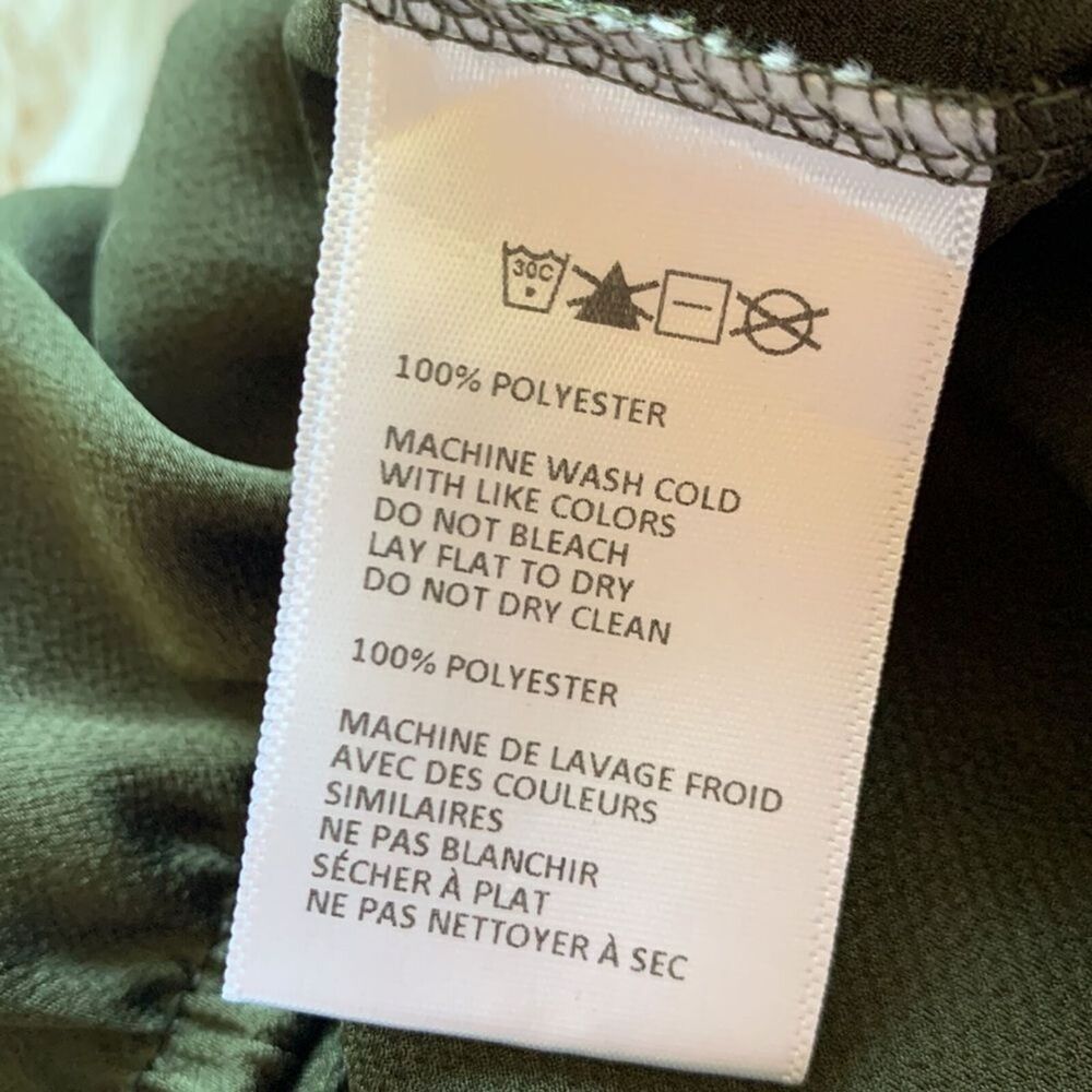 Urban Outfitters Army Green Crop Jumpsuit Wide Leg Strapless Womens Size XS - Picture 9 of 9